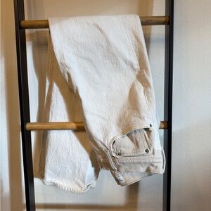 Abercrombie & Fitch Off-White Denim Pants